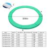 SUOGROLI Replacement Trampoline Safety Pad Mat, Weatherproof Spring Cover Safety Tear Resistant UV Resistant Trampoline Spring Mat,6FT-183cm,Green view 2
