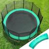 SUOGROLI Replacement Trampoline Safety Pad Mat, Weatherproof Spring Cover Safety Tear Resistant UV Resistant Trampoline Spring Mat,6FT-183cm,Green view 4