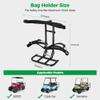 10L0L Universal Golf Cart Rear Seat Bag Holder Compatible with EZGO Club Car Yamaha, Fits Safety Grip Bar Maximum Wide 7in, No Drilling, Space Saving view 4