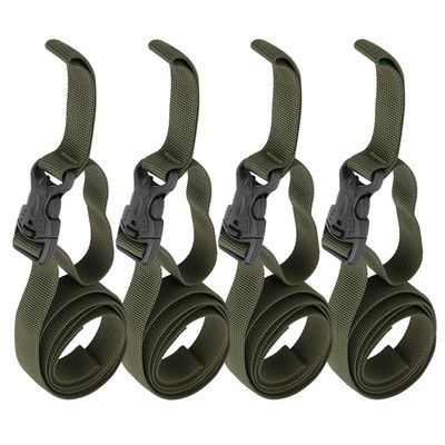 4PCS Backpack Straps, Straps with Buckles Backpack Hip Belt Backpack Straps Replacement Double Safety Buckle Baggage Packing Belt Suitcase Fixed Rope for Outdoor