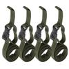 4PCS Backpack Straps, Straps with Buckles Backpack Hip Belt Backpack Straps Replacement Double Safety Buckle Baggage Packing Belt Suitcase Fixed Rope for Outdoor view 1
