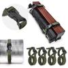 4PCS Backpack Straps, Straps with Buckles Backpack Hip Belt Backpack Straps Replacement Double Safety Buckle Baggage Packing Belt Suitcase Fixed Rope for Outdoor view 3