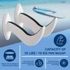 Hang 11 Surfboard Wall Mount - Surf Board Wall Hangers, Surfboard Mount, Beautiful Sustainable Wooden Rack, Perfect to Display Your Board, Surf Racks, Horizontal Hanger, Surfing Accessories (White) view 3