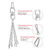 YORWHIN Punching Bag Hanger, Heavy Bag Chain, Silver, YOO57G0322SD view 3