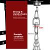 YORWHIN Punching Bag Hanger, Heavy Bag Chain, Silver, YOO57G0322SD view 4