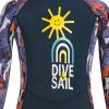 IMEKIS Kids Boys Girls Full Body Wetsuit Rash Guard Long Sleeve One Piece Bathing Suit Swimwear Child Water Sports Diving Surf UPF 50+ Swimsuit with Hat Dark Blue 13-14 Years view 4