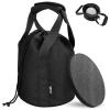 Cosmos Shot Put Bag with Comfortable Handle and Foam Pad, Portable Shot Put Ball Carry Bag for Carrying Single Ball from 6 LBS to 16 LBS (Black) view 1