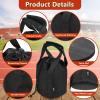 Cosmos Shot Put Bag with Comfortable Handle and Foam Pad, Portable Shot Put Ball Carry Bag for Carrying Single Ball from 6 LBS to 16 LBS (Black) view 3