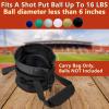 Cosmos Shot Put Bag with Comfortable Handle and Foam Pad, Portable Shot Put Ball Carry Bag for Carrying Single Ball from 6 LBS to 16 LBS (Black) view 4