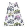 Aflyko Sleeveless Dress for Girl Monster Truck Watercolor Casual Dress Loose Fit Sundress Summer Infant Tank Playwear Dance Dress Cute Kiddo Outfit 4T view 1