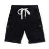 DINGDONG'S CLOSET Tollder Kid Boys' Cotton Drawstring Cargo Shorts(Black,4-5T) view 1