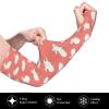 LVGOOKI Cute Funny Bunny & Rabbit Sun Protection Arm Sleeves for Men Women Easter Cooling Sports Sleeve for Women Men view 3