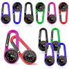 12 Pcs mini Compass Keychain for Kids Bulk, Small Pocket Magnetic Compass Survival Hiking for Outdoor Survival Camping Party Backpacking Accessory (Dark Colours) view 1
