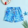 AIMAOMI Toddlers Baby Boys Swimsuit Trunk Rashguard Set Swimwear Bathing Suit Sunsuit Swim Shirt UPF (Blue, 3-4 Years) view 2