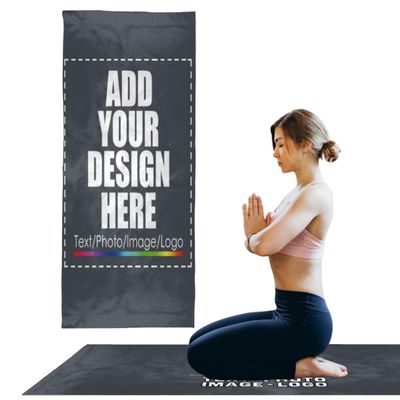 Xvmqgkh Custom Yoga Towel,Personalized Soft Towels Add Your Design Beach Towel with Picture Text Logo Name for Home Outdoor Sports Gym Yoga Purple