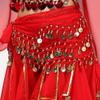 Danolapsi Buy Home Dangling Gold Belly Dance Hip Skirt Scarf Wrap Belt (Black) red view 1