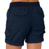 ZHUER Hiking Cargo Shorts for Women 2024 Summer High Waisted Stretch Athletic Shorts Outdoor Casual Cargo Shorts with Pockets view 2