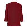 NineFit Basics Womens Tops 3/4 Length Sleeve Eyelet Embroidery Tops Dressy Casual Summer Tunic Blouses Crewneck Tee Shirts Cutout Holiday T-Shirts, X-Large view 4