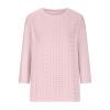 Womens Plus Size Tops Crewneck Eyelet Embroidery Cutout Short Sleeve Tshirts Summer Plain Slim Comfy Button Blouses Eyelet Embroidery Short Sleeve Tops Shirts Solid Retro Plain Holiday T-Shirts view 3