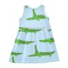 Aflyko Sleeveless Dress for Girl Sleepy Green Alligator Summer Casual Dress Loose Fit Sundress Summer Infant Tank Playwear Dance Dress Cute Kiddo Outfit 4T view 3