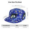 Luirioe Graffiti Art Baseball Cap,Funny Print Adjustable Flat Bill Brim Cap Hip Hop Hat Baseball Cap for Men Women view 4