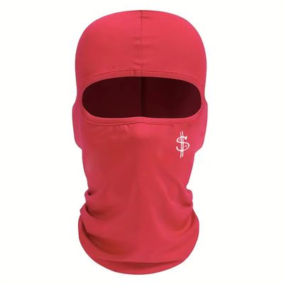 Balaclava Face Mask Cover Sun UV Protection Windproof Scarf Printing Mask Men Women Cycling Motorcycle Riding Ski Mask Red