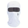 Balaclava Face Mask Cover Sun UV Protection Windproof Scarf Printing Mask Men Women Cycling Motorcycle Riding Ski Mask White view 1
