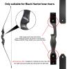 Replacement Longbow Limbs for Left Hand Black Hunter Bow Riser Laminated Archery Longbow Limb with Hard Maple for Shooting Target (50lbs) view 2