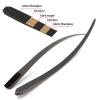 Replacement Longbow Limbs for Left Hand Black Hunter Bow Riser Laminated Archery Longbow Limb with Hard Maple for Shooting Target (50lbs) view 3