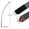 Replacement Longbow Limbs for Left Hand Black Hunter Bow Riser Laminated Archery Longbow Limb with Hard Maple for Shooting Target (50lbs) view 4