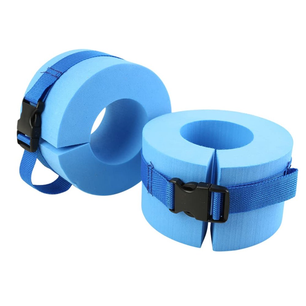 Water Aerobics Float Ring, Swimming Ankle Bands Water Aerobics Float Ring with Buckle for Arm Wrist 1 Pair
