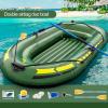 RWGOVLU Large Inflatable Boat, Kayak, 2 Person PVC Material Canoe Kayak Rubber Dinghy Thicken Foldable Inflatable Fishing Boat view 4