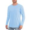 Generic Mens UPF 50+ UV Sun Protection Shirts Outdoor Long Sleeve SPF Rash Guard T-Shirt Lightweight Quick Dry Athletic Workout Tops, Large view 1