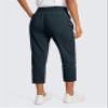 CRZ YOGA Lightweight Capri for Women 23" Cropped Casual Lounge Work Athletic Travel Pants with Pockets Quick Dry Summer True Navy Small view 2