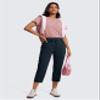 CRZ YOGA Lightweight Capri for Women 23" Cropped Casual Lounge Work Athletic Travel Pants with Pockets Quick Dry Summer True Navy Small view 4