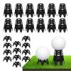 Rolitwils Golf Simulator tees, 24Pcs Plastic Golf Mat Tees for Home, Outdoor or Indoor Golf Tees for Training, Practice Golf tees for Winter Turf and Driving Range, Pack of 12 Tall & 12 Small view 1