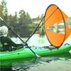 Peosaard Kayak Downwind Sail, Kayak Wind Sail Foldable Kayak Wind Paddle Portable Kayak Downwind Sail with Clear Window for Inflatable Boat Kayak Accessory view 2