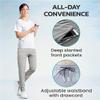 2PCS Fast Dry Stretch Pants Light and Thin, Unisex Quick Dry Pull-On Stretch Pants, Beva Wear Glide Pants (B,4XL) view 3