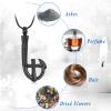 AIWENXI Fishhook Urn Necklace for Ashes Mini Cross Cremation Jewelry Stainless Steel Fishing Keepsake Ash Pendant Heaven Memorial Cremation Jewelry for Women Men Gifts view 3