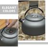 SUPVOX Aluminium Oxide Camping Kettle Portable Stovetop Teapot Wear-resistant Water Container for Outdoor Use Ergonomic Design for Easy Pouring for Tea and Cooking view 3
