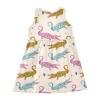 Aflyko Spring Dress for Girl Alligator Pink Blue Yellow Kiddo Tank Play Sundress Costume Dress Summertime Comfy Skirt for Church Dinner Event Wedding 5-6T view 2