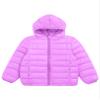 ACSUSS Kids Teens Winter Coat Puffer Jackets Boys Girls Long Sleeve Zip Up Hoodie Ultra Lightweight Down Coat Purple 11-12 Years view 4
