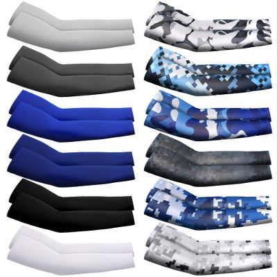 Newcotte 12 Pairs Arm Sleeves for Kids Compression Football Baseball Youth UV Protection Breathable Cooling Sleeve(Stylish,8-10 Years)