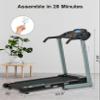 BORGUSI Auto Incline Treadmill with 300 LBS Capacity, 3HP Folding Electric Treadmills for Home, Running Machine with 17.5 Wide Belt, Shock Absorption, 36 Preset Programs, Bluetooth Speaker, Grey view 2