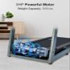 BORGUSI Auto Incline Treadmill with 300 LBS Capacity, 3HP Folding Electric Treadmills for Home, Running Machine with 17.5 Wide Belt, Shock Absorption, 36 Preset Programs, Bluetooth Speaker, Grey view 4