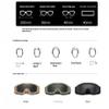 LEJUNJIE Airsoft Goggles, Tactical Safety Goggles Anti Fog Paintball Goggles with 3 Interchangeable lens Hunting Cycling view 3