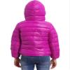 ACSUSS Kids Teens Winter Coat Puffer Jackets Boys Girls Long Sleeve Zip Up Hoodie Ultra Lightweight Down Coat Hot Pink 9-10 Years view 3