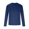 NineFit Basics Mens UPF 50+ UV Sun Protection Shirts Outdoor Long Sleeve SPF Rash Guard T-Shirt Lightweight Quick Dry Athletic Workout Tops Navy, X-Large view 3