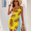 Hot Dog Women's Mini Dress Sexy Bodycon Dress Spaghetti Strap Short Backless Club Dress XL view 3