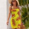 Hot Dog Women's Mini Dress Sexy Bodycon Dress Spaghetti Strap Short Backless Club Dress XL view 4